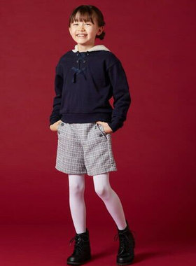 81精品日单女童纯棉毛圈连帽卫衣L81936秋季萌宝新品儿童套头上衣