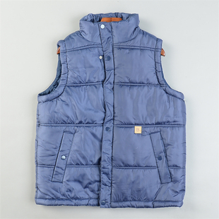 精品防风防泼水立领夹棉马甲男女L85409冬季 棉衣外套棉服 保暖无袖