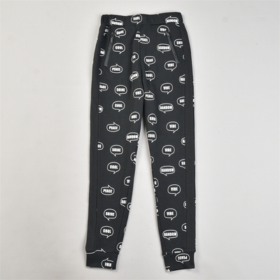 精品潮牌印字束脚休闲裤女8.12L83814高腰修身款早秋百搭卫裤长裤