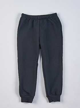 男女儿童黑色束脚休闲卫裤8.27H79981小童装秋冬加绒日常百搭长裤