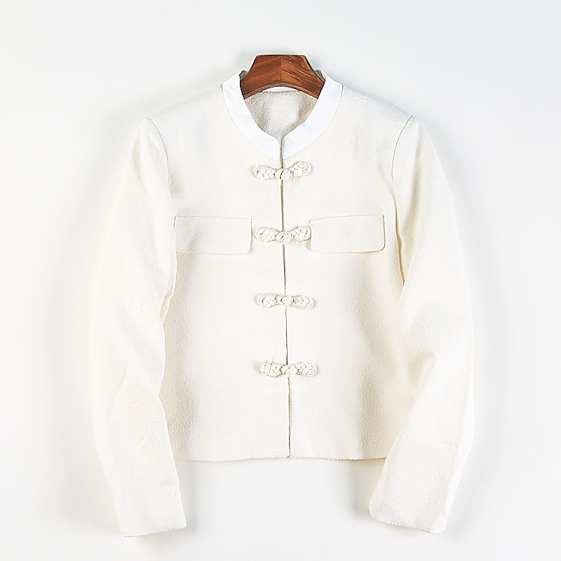 国风新中式小香风短款外套女