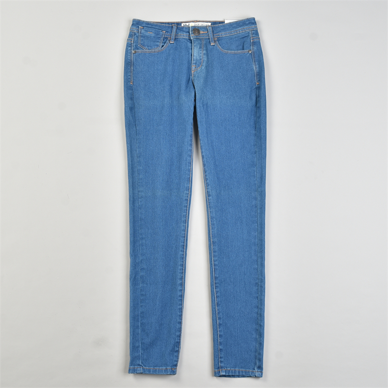 精品潮牌中腰弹力紧身牛仔裤女L83727提臀美腿裤夏秋休闲小脚长裤