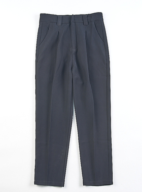 韩版纯色直筒休闲九分裤女2.11H81450春秋高腰宽松显瘦小个子西裤