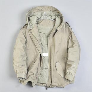 高端独立设计连帽羽绒服女17L81370宽松显瘦90白鸭绒派克服短外套