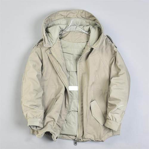 高端独立设计连帽羽绒服女17L81370宽松显瘦90白鸭绒派克服短外套