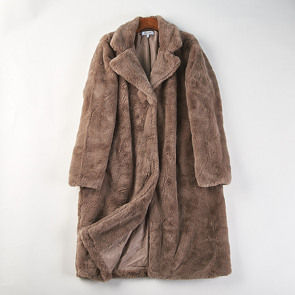 外贸大码仿貂绒西装领长款大衣女H85617秋冬加厚保暖环保皮草外套,女装/女士精品,毛呢外套,淘宝优惠券,粉丝福利购,淘宝优惠卷