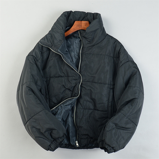 日单宽松短款 夹棉外套 棉衣面包棉服女L85411防风保暖高立领秋冬季