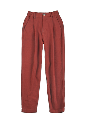 615韩版高腰显瘦休闲直筒裤女82300夏季日系垂感肌理纹卷边九分裤