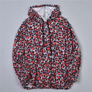 223全棉豹纹连帽衫 外套 卫衣男女78116柔软舒适宽松休闲bf春秋长袖