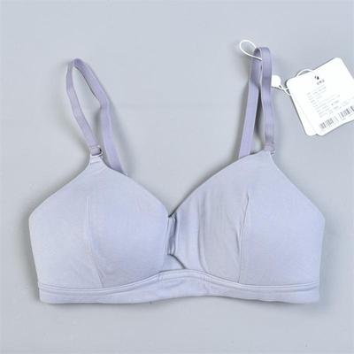 纯色光面无钢圈文胸2.11L81729聚拢上托收副乳四季款胸罩美背内衣