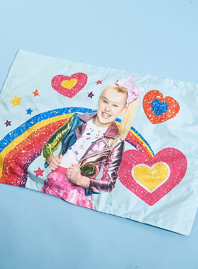 614外贸女孩印花枕套一只装70075家纺床上用品枕头套单个49x75cm