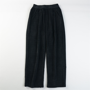 加绒加厚灯芯绒直筒裤男女L85768高货老钱风宽松休闲秋冬阔腿长裤