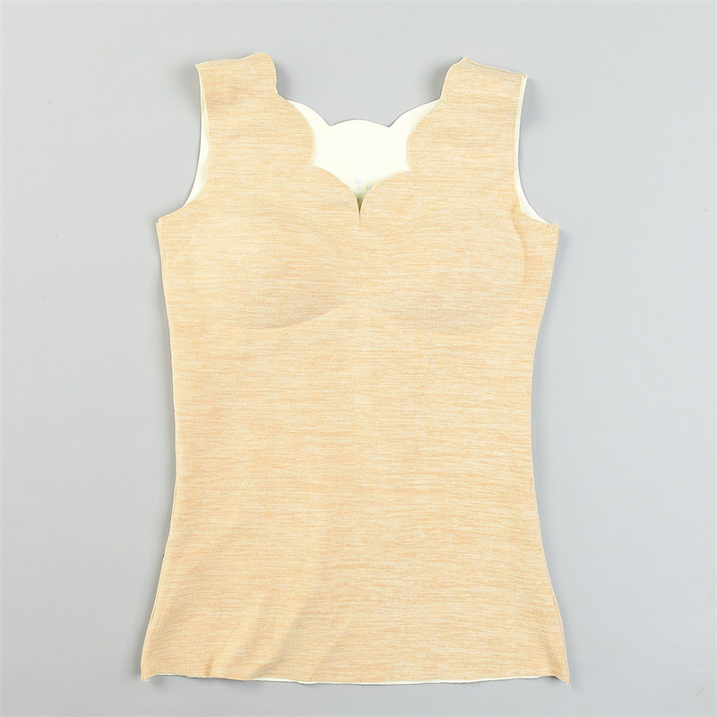 韩版花瓣V领带胸垫保暖背心女12.2L85258软糯亲肤秋冬季内搭上衣,女士内衣/男士内衣/家居服,保暖背心,淘宝优惠券,粉丝福利购,淘宝优惠卷