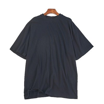 夏新款宽松显瘦高圆领五分袖上衣