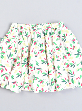 韩版女童印花半身裙4.15L82232时髦女孩蓬蓬裙夏季休闲百搭短裙子