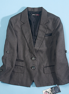 315高品质韩版女童小西装72131春秋复古英伦休闲时尚儿童外套西服