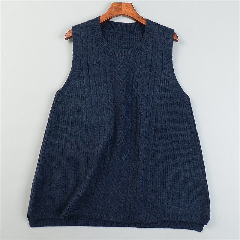 韩版宽松A字型针织背心马甲女12.9L85341春秋冬无袖毛衣叠穿上装