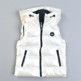 高端好货男女亲子装 棉服马夹 连帽棉衣马甲12.3L80949秋冬亮面无袖