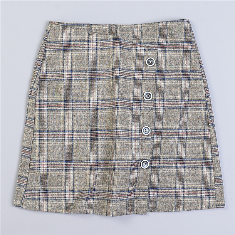 高腰修身学生jk裙英伦风短裙