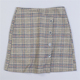 626韩版 英伦格纹半身裙79649夏秋高腰安全防走光jk少女感中短裙子