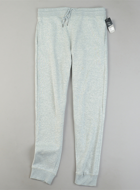 外贸精品男士大码加绒卫裤L84766秋冬高个子松紧腰加长束脚休闲裤