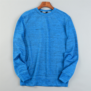 外贸精品男士 外缝线春秋冬运动休闲内搭外套 小圆领卫衣L85207时尚