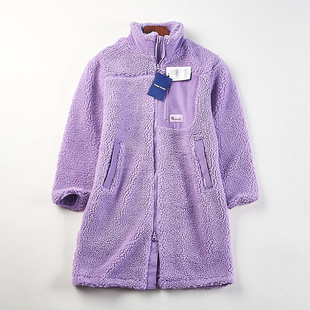 高货出口韩国羊羔绒中长款大衣女H83943秋冬宽松显瘦加厚保暖外套