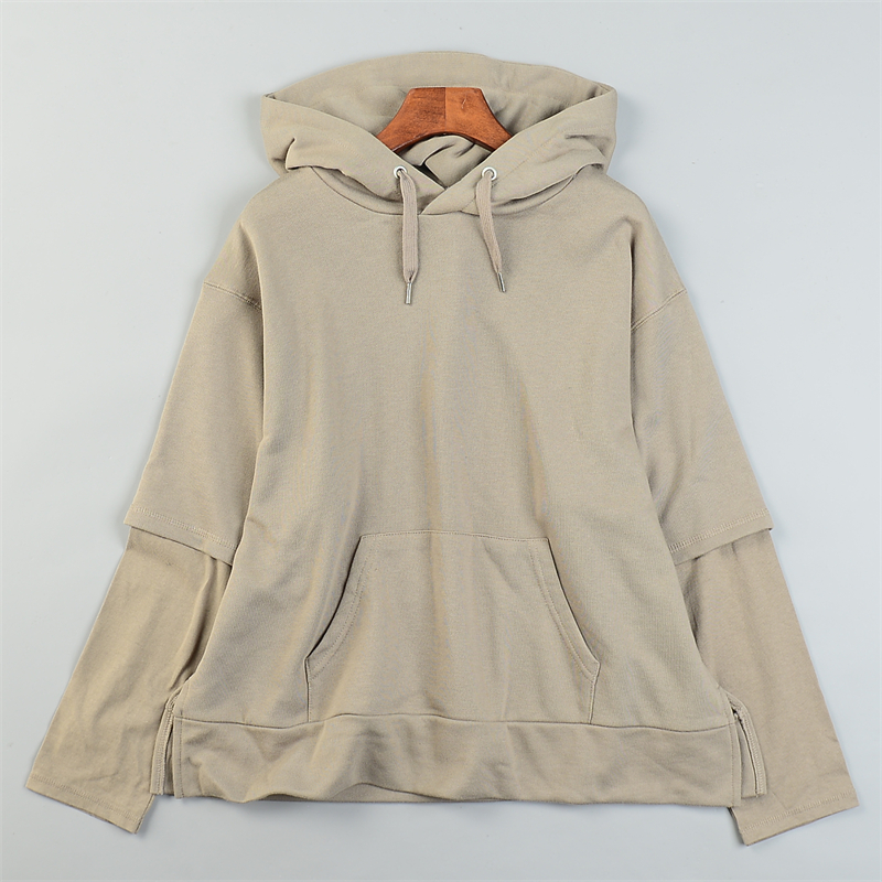 日单男女生连帽卫衣11.25L85076长短袖设计感秋冬帽衫外穿打底衫