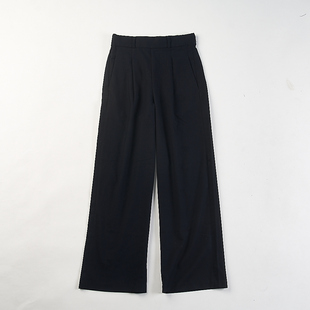 裤 垂感西装 女H83938春秋冬直筒显瘦通勤长裤 精品极简风高腰阔腿裤