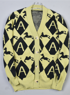 21品质春秋冬加厚针织开衫外套女L78518宽松休闲外搭显瘦遮肚毛衣