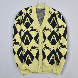 21品质春秋冬加厚针织开衫外套女L78518宽松休闲外搭显瘦遮肚毛衣