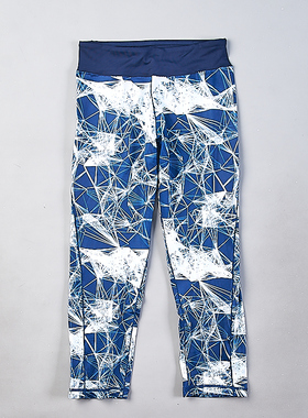 1018高品质收腹显瘦瑜伽裤女H80141中高腰弹力紧身运动健身七分裤