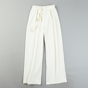 女12.30L85377高腰显瘦修腿型春秋冬弯刀长裤 韩版 精品条绒阔腿裤