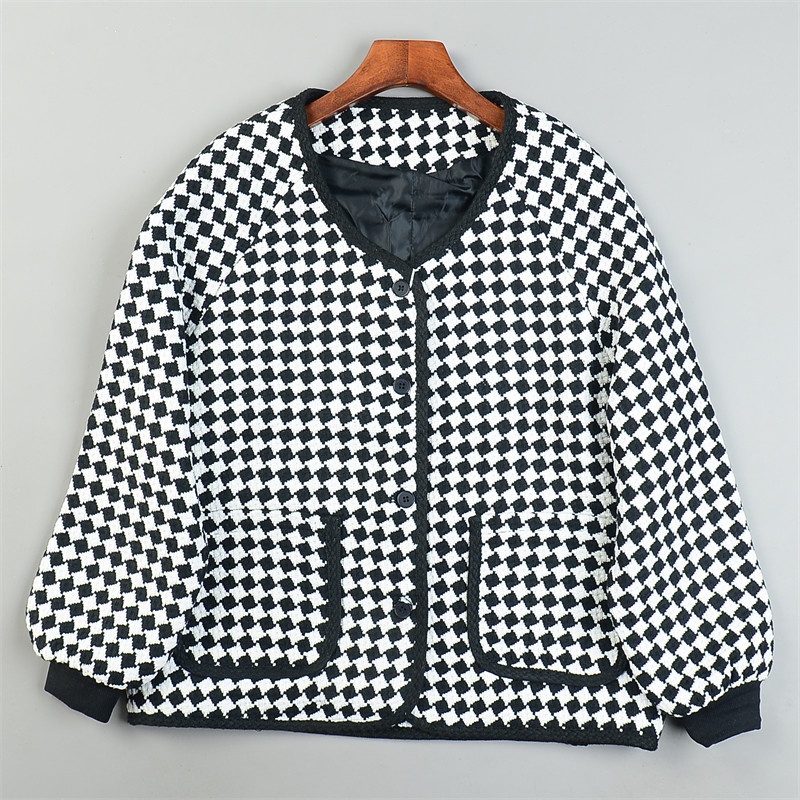 精品轻奢编织纹小香风外套女L85455秋冬季宽松落肩袖短款大衣上装,女装/女士精品,短外套,淘宝优惠券,粉丝福利购,淘宝优惠卷