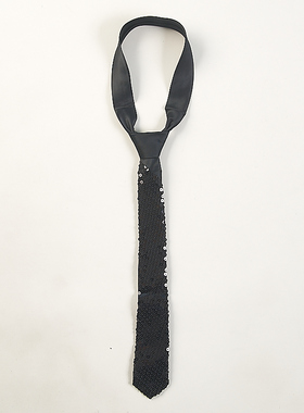 韩版小领带3.11H73226纯色亮片手打窄版百搭学生经典学院衬衫配饰