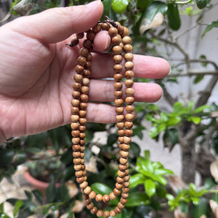 印度老山原色原味檀香0.6*108念珠