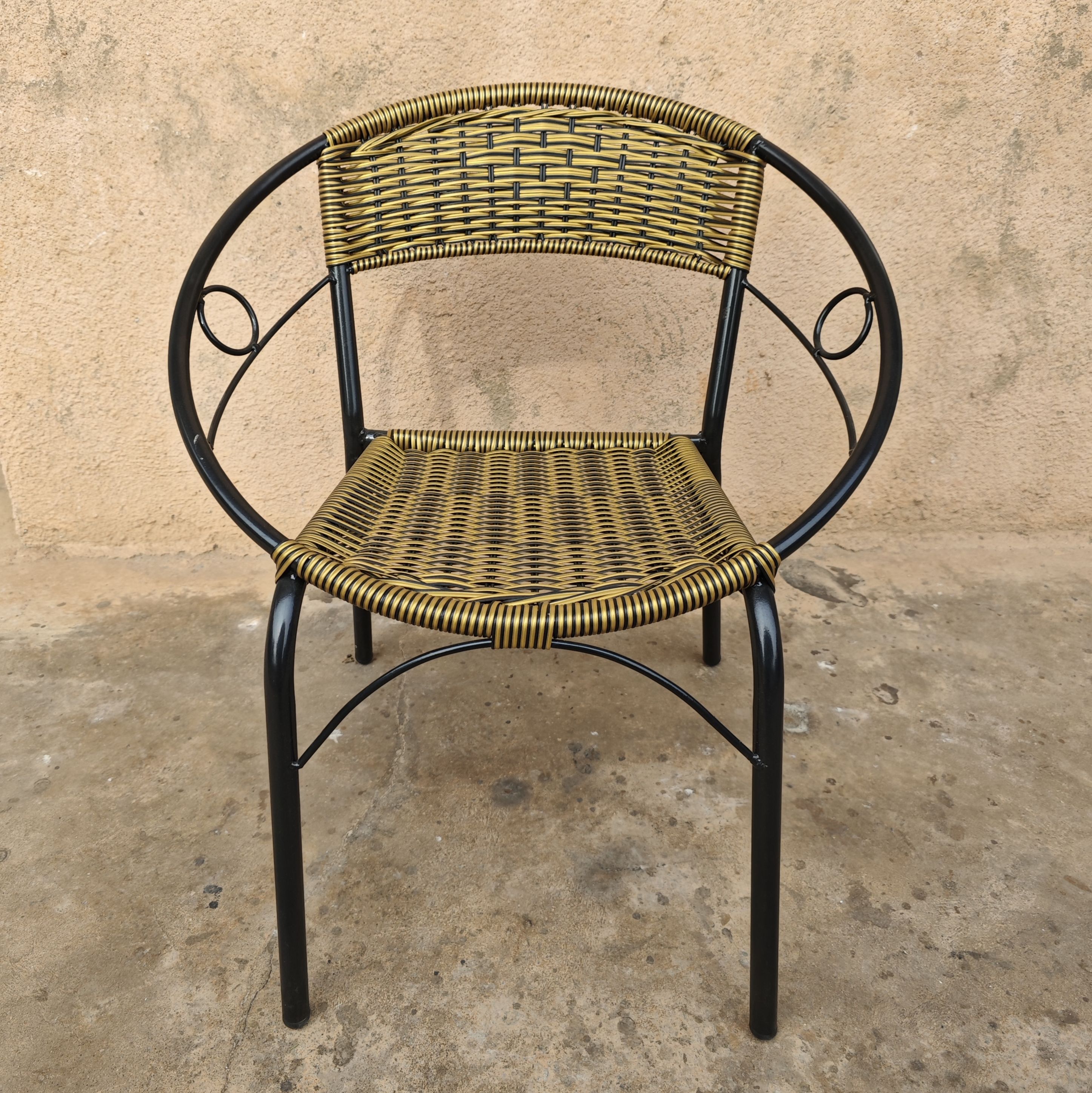 新款家用编织藤椅三件套阳台户外庭院桌椅简约休闲单人椅靠背椅子