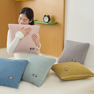 简约时尚高级感抱枕被子两用办公室午休汽车载靠枕二合一空调夏被