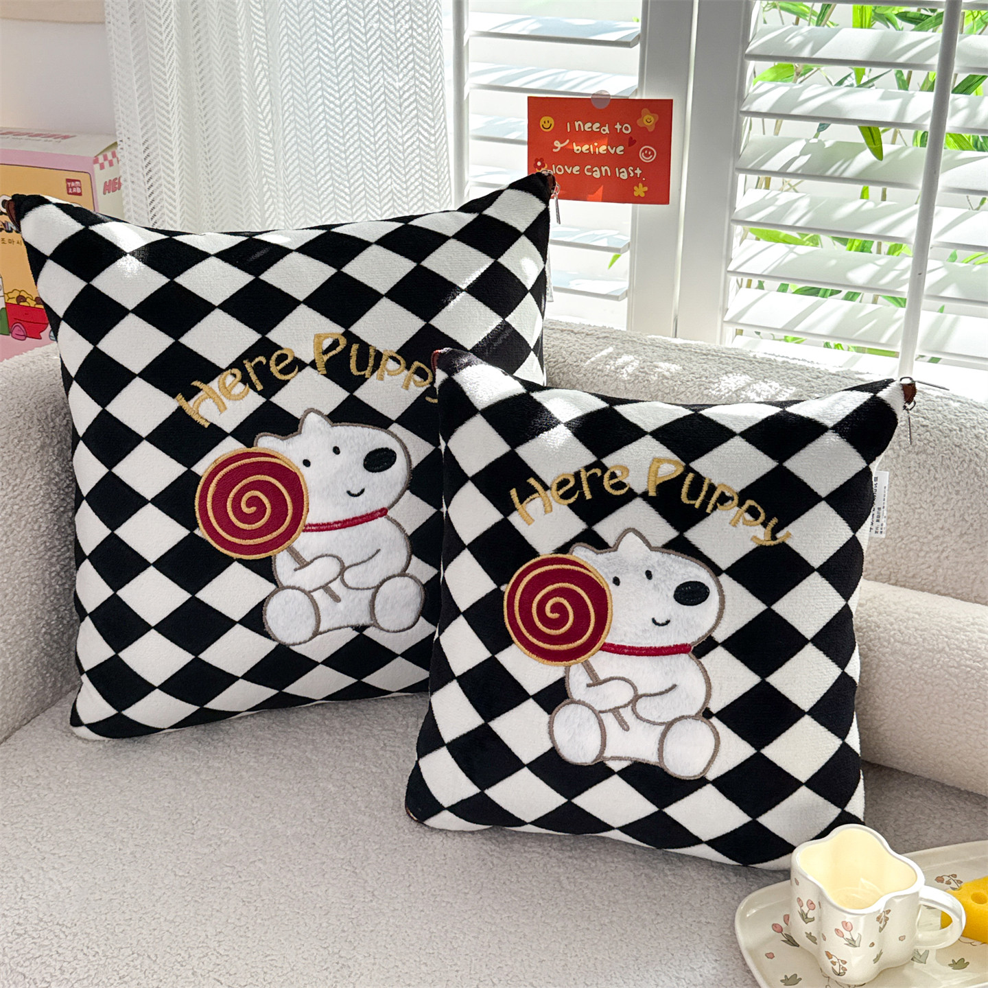 2026新款多巴胺加厚牛奶绒贴布绣抱枕被子办公室午睡汽车靠垫枕头