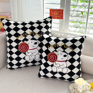 2026新款多巴胺加厚牛奶绒贴布绣抱枕被子办公室午睡汽车靠垫枕头