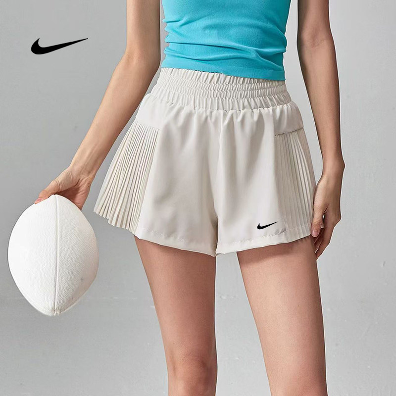 耐克NIKE健身短裤女运动羽毛球速干透气带内衬瑜伽三分裤防走光