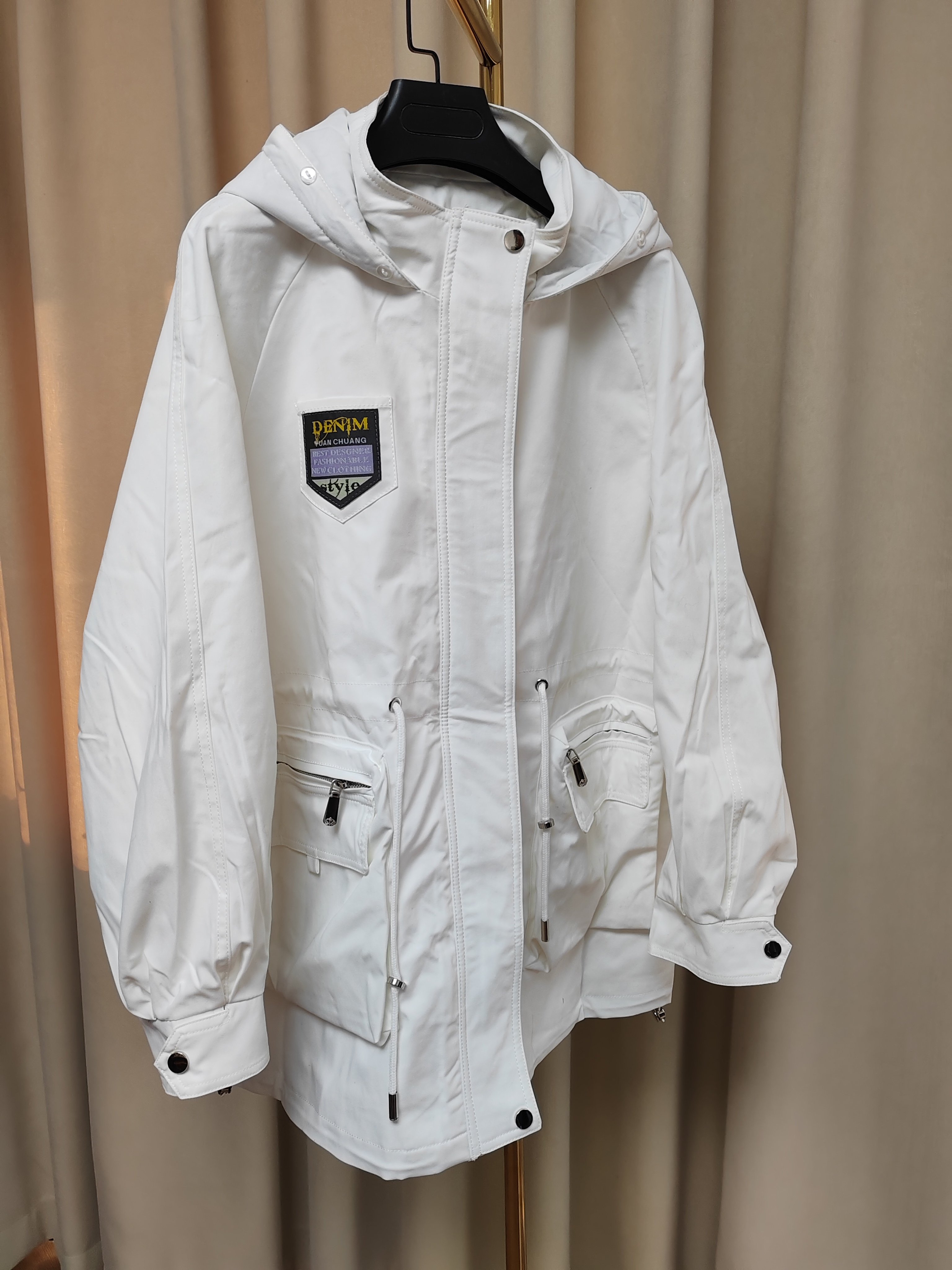 跳楼价处理工厂品牌订单多余尾单女新款中长款连帽派克服外皮风衣