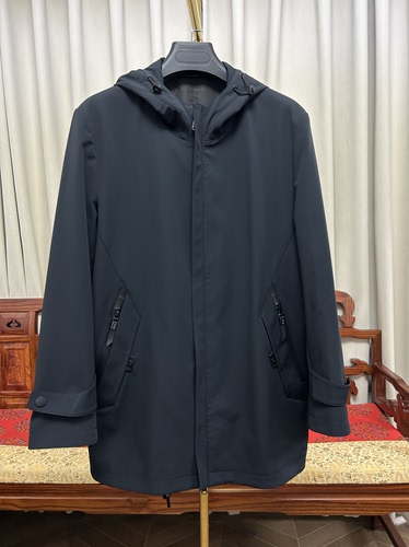 品牌订单余单男士中长款抽绳收腰派克服外皮风衣可加内胆外套2131