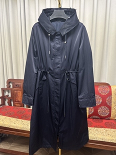 工厂特价女士连帽款风衣外套外皮外壳半成品替换旧皮草改拆卸款