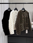 90白鹅绒 真丝丝绒 圆领短款 一衣一码 外套冬女小香风西装 羽绒服