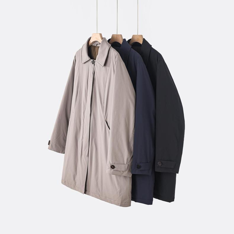 【日本东丽面料】一衣一码~90白鹅绒方领宽松中长外套冬女羽绒服