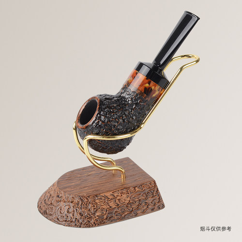 五位鸡翅木烟斗架高端创意