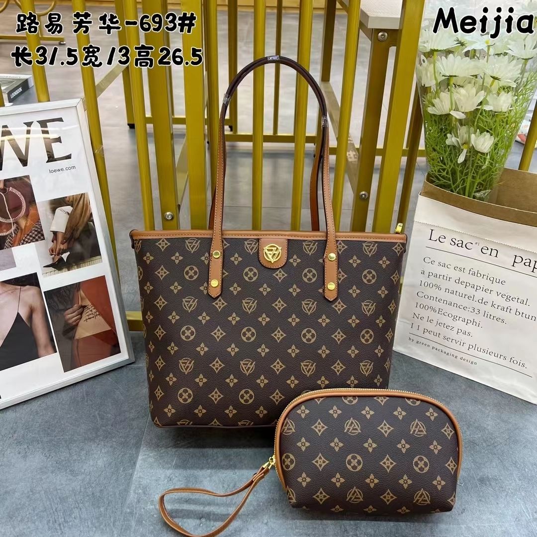 新款路易芳华托特包休闲简约大包通用款女包