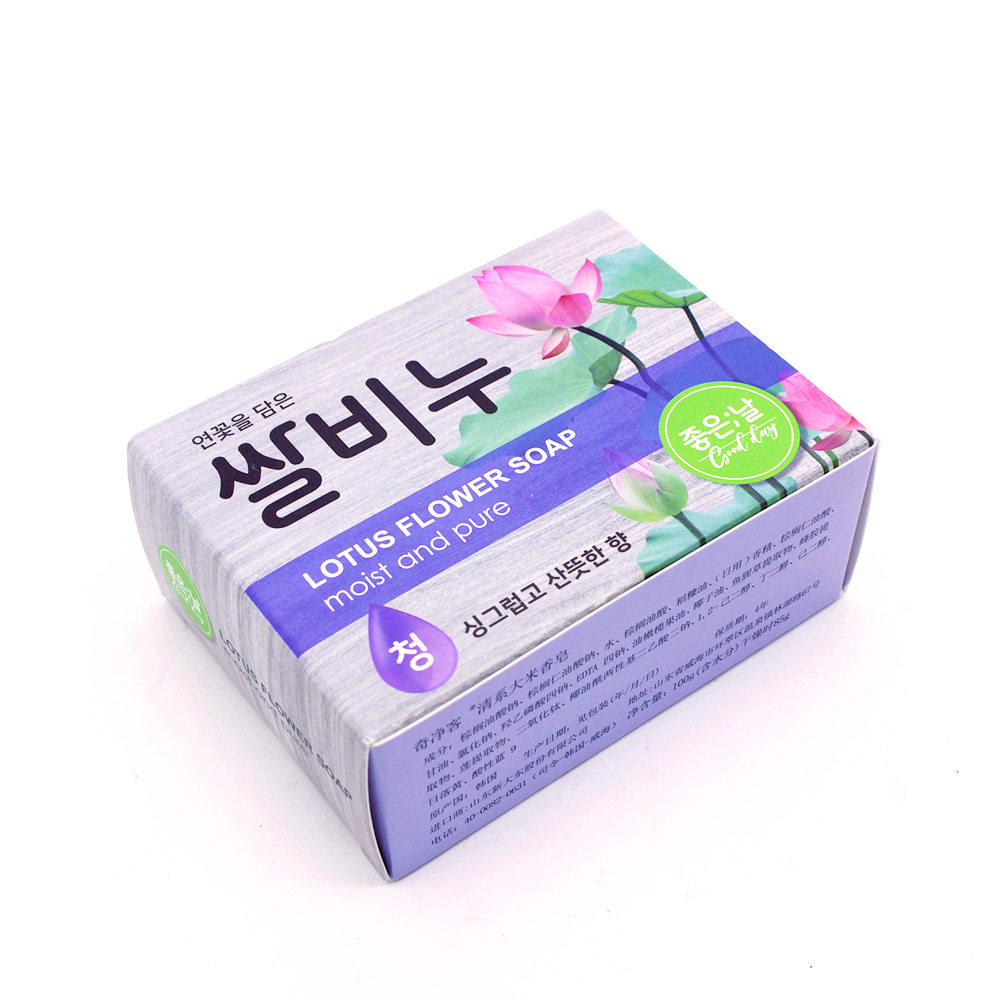 韩国进口奇净客大米皂清系RICEDAY莲花香皂荷花洁面洗脸油性皮肤