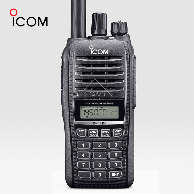 ICOM艾可慕IC-T10 VHF/UHF双频户外模拟防水手持对讲机手台可写频-封面